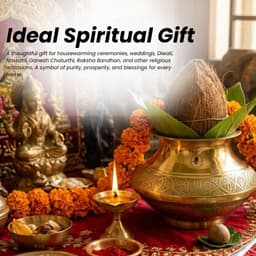 Brassify Pure Brass Pooja Lota (Kalash) | 100% Handmade Brass Kalash for Pooja, Temple & Home Decor