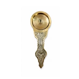 Brassify Pure Brass Kapoor Dani with Handle | Traditional Brass Camphor Aarti Holder for Pooja & Home Temple