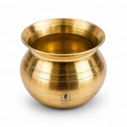 Brassify Pure Brass Kalash (Lota) for Pooja | Traditional Brass Pot for Mandir, Griha Pravesh, Havan & Daily Rituals