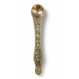 Brassify Pure Brass Pooja Spoon | Handcrafted Brass Ritual Spoon for Abhishek, Charanamrit, Havan & Temple Use