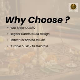 Brassify Pure Brass Mandir Kalash | Traditional Brass Pooja Kalash for Temple, Home & Religious Rituals | Decorative Brass Kalash