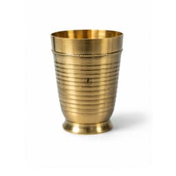 BRASSIFY Premium Brass Drinking Glass | Handcrafted Golden Finish Metal Tumbler for Water & Beverages