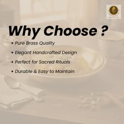 BRASSIFY Premium Brass Bowl with Decorative Beaded Rim | Traditional Brass Serving & Pooja Bowl for Home Décor