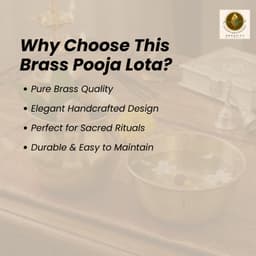 BRASSIFYL Brass Kalash & Pooja Urli Set – Traditional Brass Puja Décor for Home & Temple