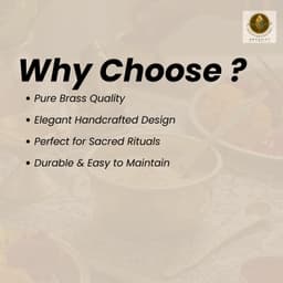 Brassifyl Pure Brass Pooja Bowl with Decorative Spoon | Traditional Kumkum & Haldi Bowl for Puja, Mandir & Festive Rituals