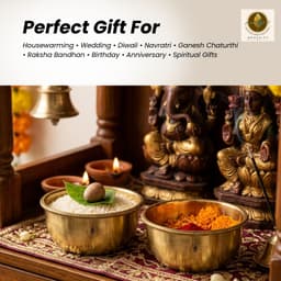 BRASSIFYL Premium Brass Bowls Set of 2 – Handcrafted Decorative & Serving Bowls