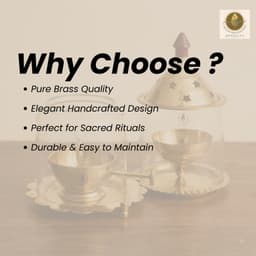 Brassifyl Premium Brass Dhoop & Incense Burner Set with Glass Covers | Traditional Brass Puja Décor
