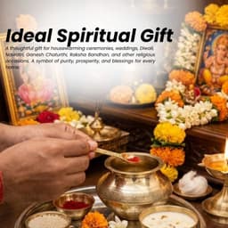 BRASSIFYL Handcrafted Brass Pooja Urli Bowl with Decorative Spoon