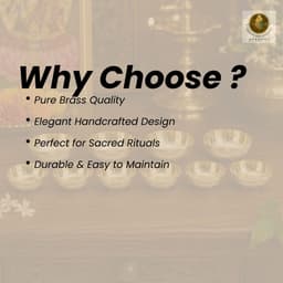 BRASSIFYL Premium Brass Pooja Bowl Set – Handcrafted Brass Decorative & Serving Bowls