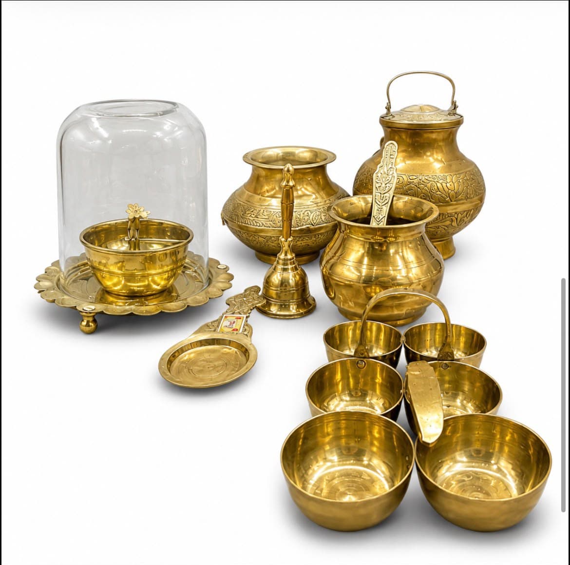 Brassify Premium Brass Pooja Set – Traditional Pooja Essentials & Worship Accessories