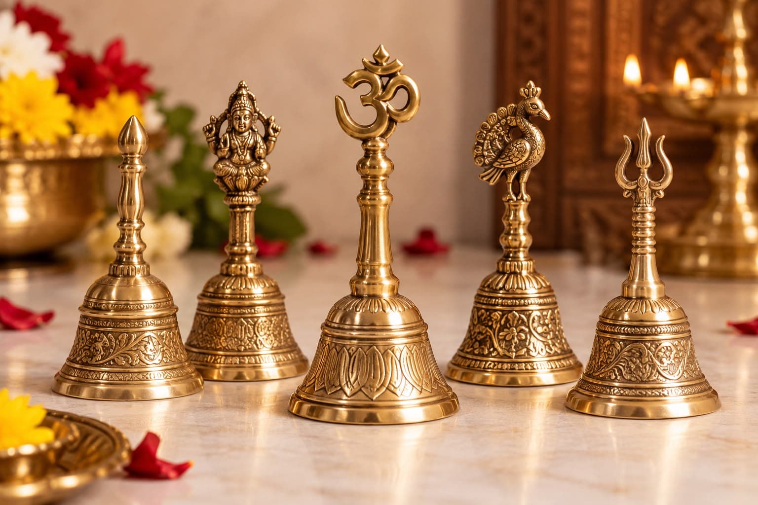 Handcrafted Traditional Bronze Pooja Bell