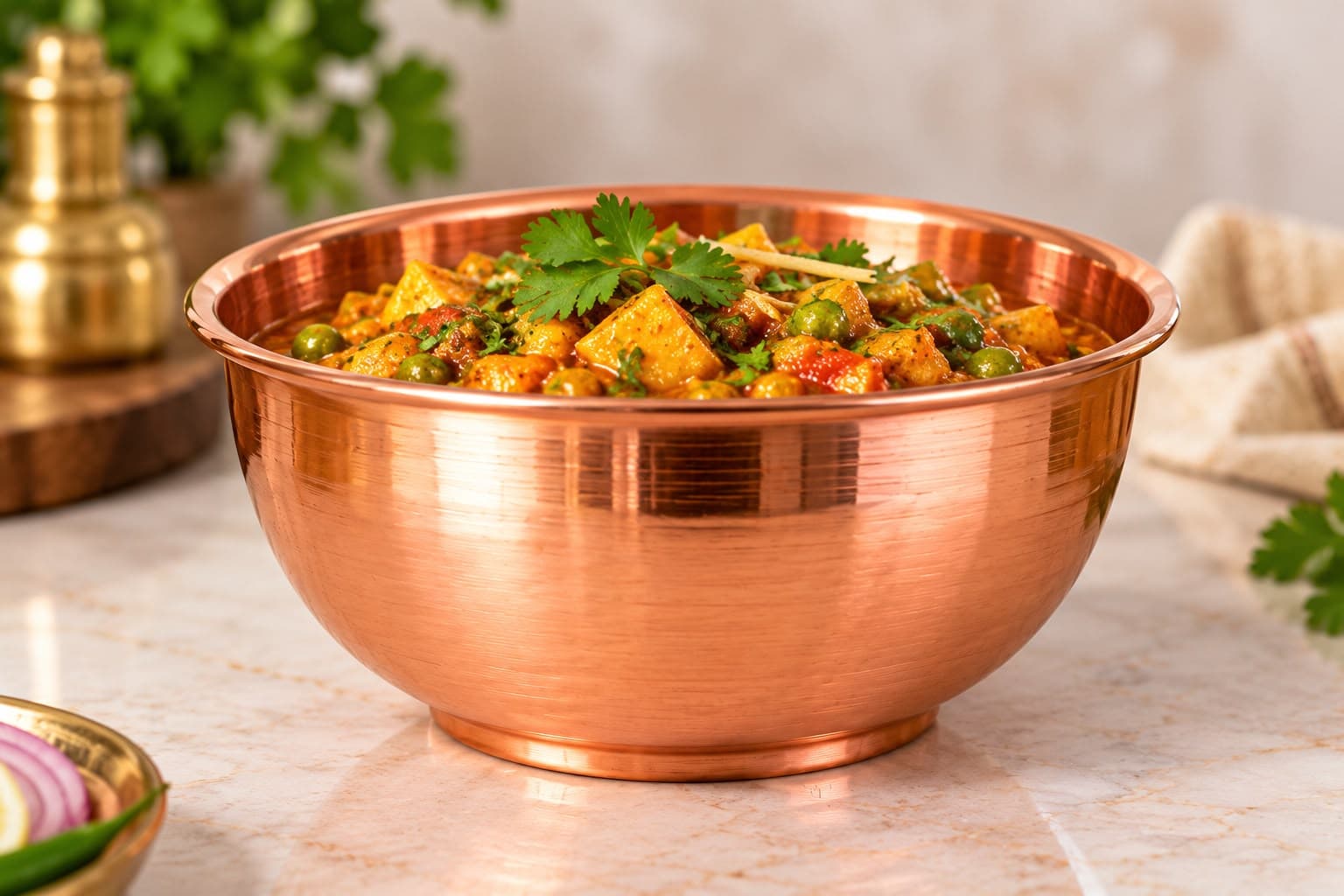 Handcrafted Hammered Copper Bowl