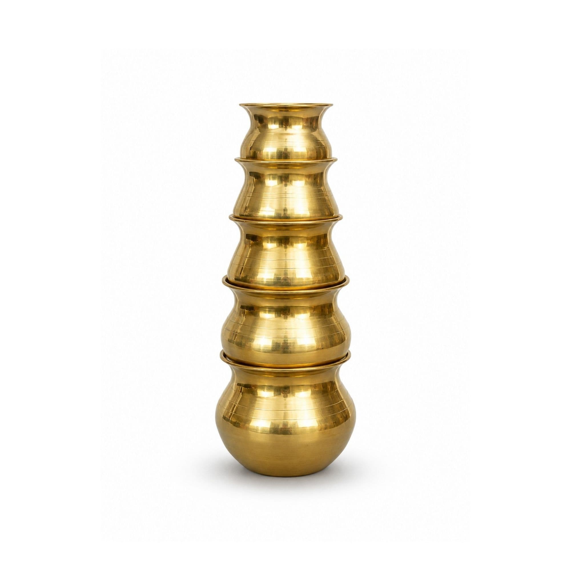 BRASSIFYL Handcrafted Brass Mandir Kalash | Traditional Brass Kalash for Pooja, Temple & Festive Décor